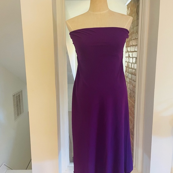 NWT See You Monday Purple‎ Bandeau Bodycon Sleeveless Dress, Size M - Picture 2 of 4
